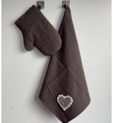 Ľanový set- utierka a chňapka