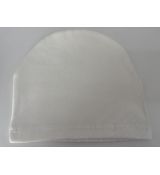 Tenká čiapka rebrovaná, smotanová, 47-49cm