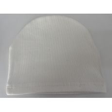 Tenká čiapka rebrovaná, smotanová, 47-49cm
