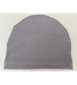 Tenká čiapka rebrovaná, šedá, 42-44cm