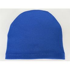 Tenká čiapka rebrovaná, modrá, 41-43cm